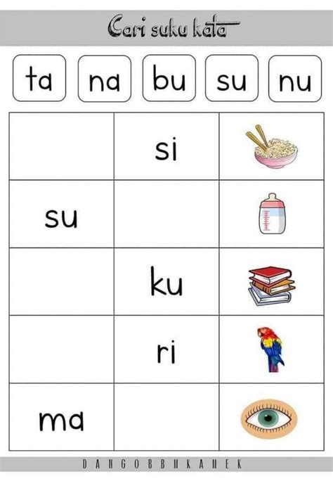 Belajar Suku Kata Tadika