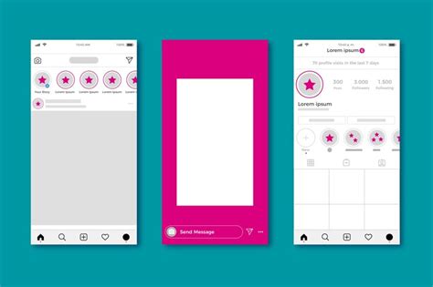 Free Vector Instagram Profile Interface Template