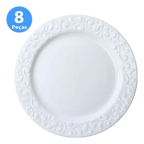 Juego De 8 Platos Planos Germer De Porcelana Con Borlas MercadoLibre