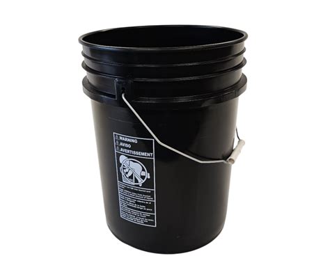 HDPE 20 Liter Black Pail Best Containers