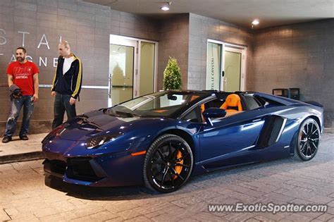 Lamborghini Aventador spotted in Montreal, Canada on 06/04/2015