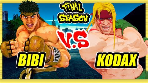 SFV CE Bibi Ryu Vs Kodax Alex Ranked Set Street Fighter 5