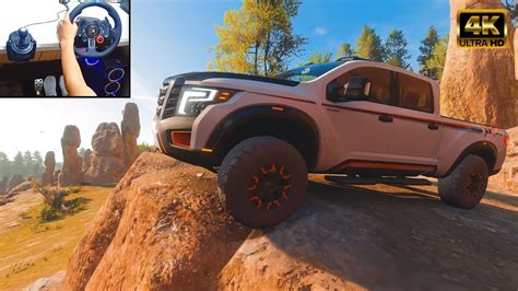 Nissan Titan Truck Offroading Forza Horizon 5 Logitech G29