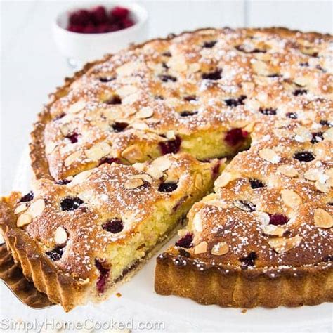 Raspberry Almond Tart Simply Home Cooked