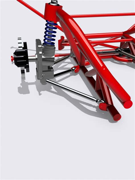 VC Valiant Promod tubular chassis Suspension Brakes Steering 3D model