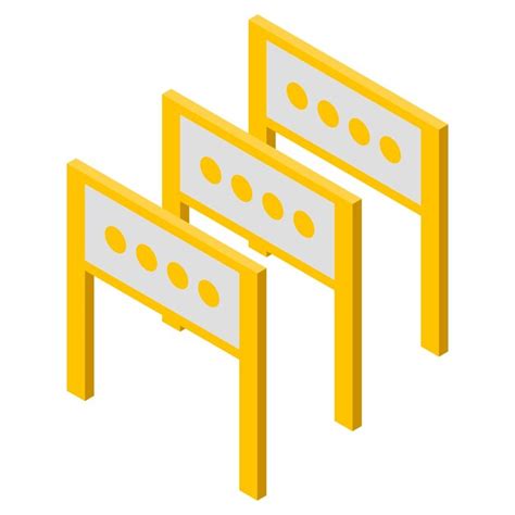 Premium Vector Road Barrier Icon Isometric Of Road Barrier Vector