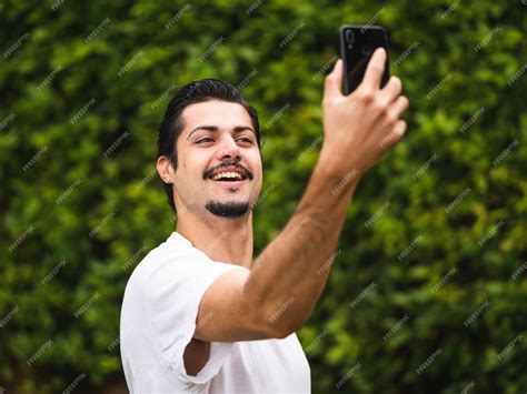 Brunette Guy Selfie