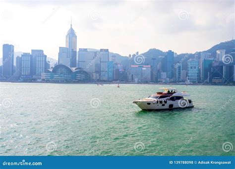 Hong Kong November 24 2018 Victoria Harbour In Hong Kongtsim Sha