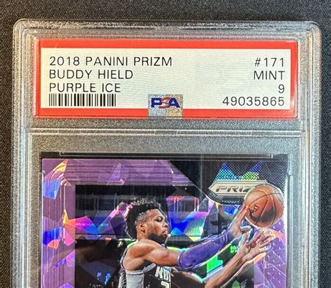 Panini Prizm Buddy Hield Purple Ice Prizm Pacers Psa