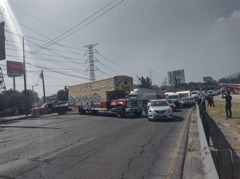 Realizan Bloqueo Parcial En La Carretera M Xico Pachuca