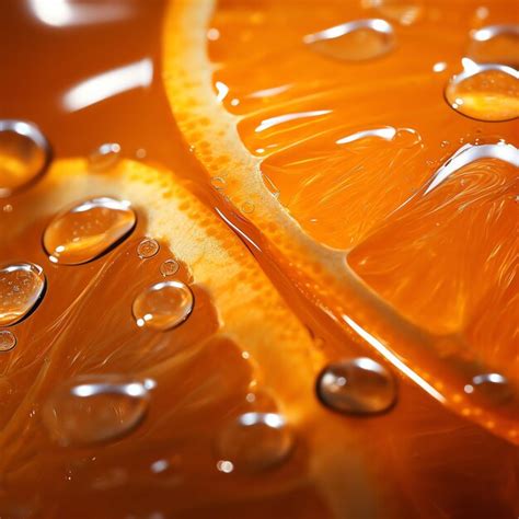 Premium Photo Water Drops On Orange Slices