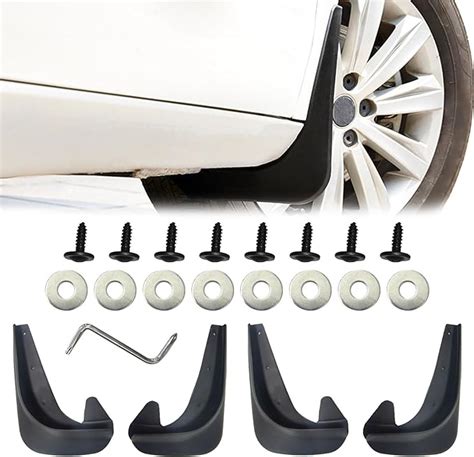 Amazon Pcs Car Mud Flaps Black Mud Flaps Splash Guards Fender