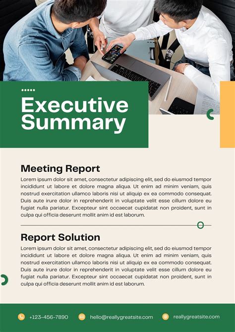 Page Free Printable Executive Summary Templates Canva 56 OFF