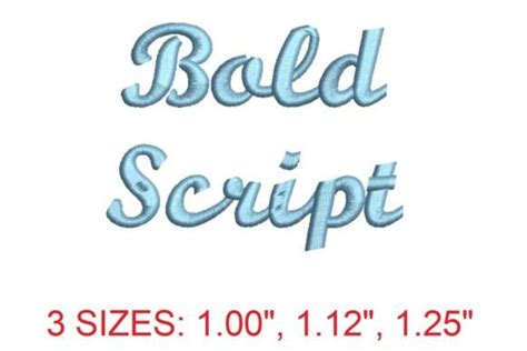 Bold Script Embroidery Font Creative Fabrica