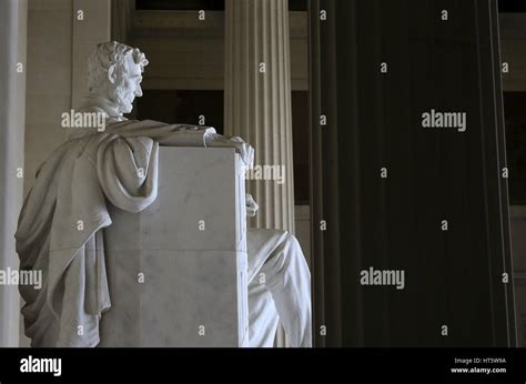 Lincoln statue in Lincoln Memorial.Washington D.C.USA Stock Photo - Alamy