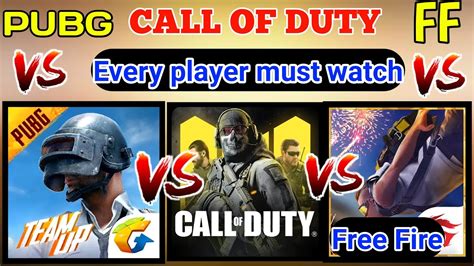 PUBG Vs CALL OF DUTY Vs FREE FIRE WHICH GAME BEST MAHI GAME ZONE