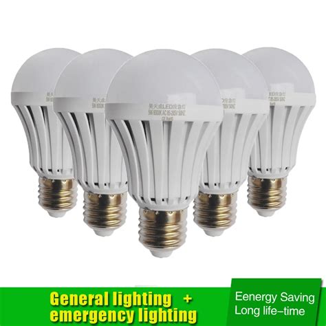 AC85 265V E27 5W 7W 9W 12W LED Smart Emergency Light Led Bulb