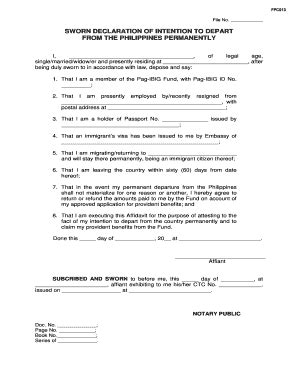 Sworn Statement Sample Fill Online Printable Fillable Blank