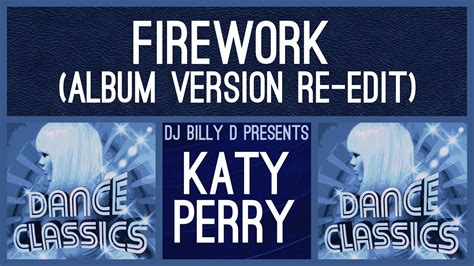 Katy Perry Firework Album Version Re Edit Youtube