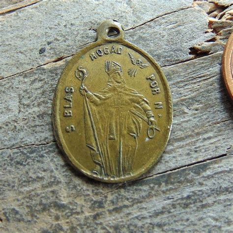 St Saint Blaise Catholic Medal - Etsy