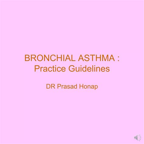 Bronchial Asthma Ppt