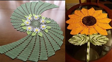 #crochet Most beautiful crochet table runner designs || amazing design ...