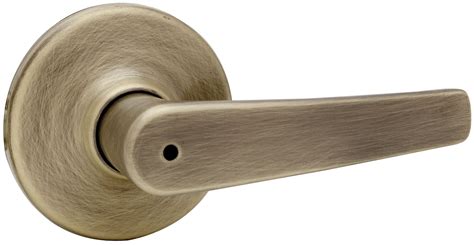 Kwikset 300dl 5v1 Delta Lever Privacy Door Lock And 6al Latch And Rcs Strike Antique Brass