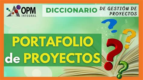 Qué es un PORTAFOLIO de PROYECTOS Gestión de Proyectos Gestión