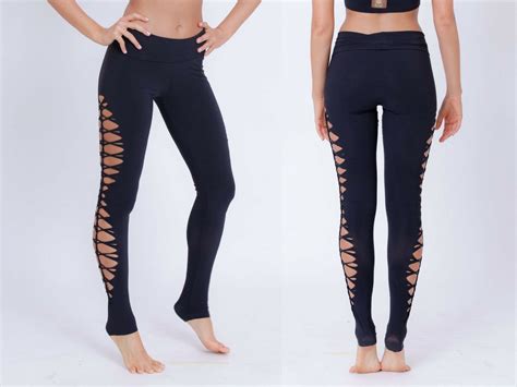 Sexy Yoga Pants Cut Out Leggings For Women Braided Leggings Etsy