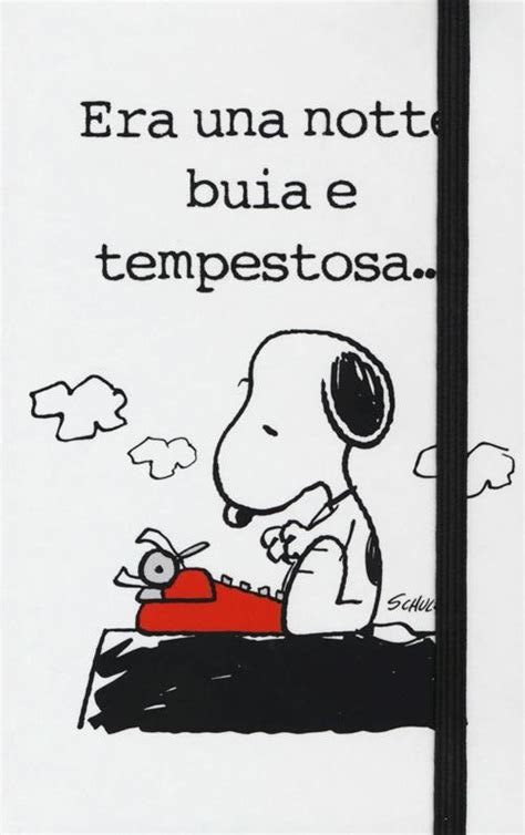 Peanuts Era Una Notte Buia E Tempestosa Taccuino Libro