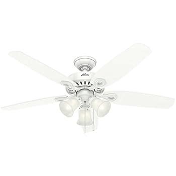 Hunter 25517 Summer Breeze 52 Inch 5 Blade Ceiling Fan White With