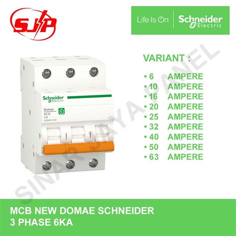 Jual Mcb New Domae Schneider Phase A A A A A A A A A