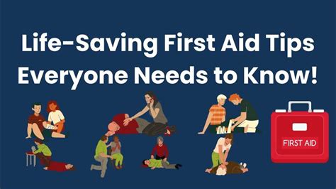 Life Saving First Aid Tips Everyone Needs To Know Firstaid Emergency