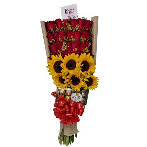 Arreglos florales con Girasoles y Rosas Entregas Hoy Floristería Cali