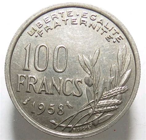 France Fourth Republic 1947 1958 100 Francs 1958 Catawiki