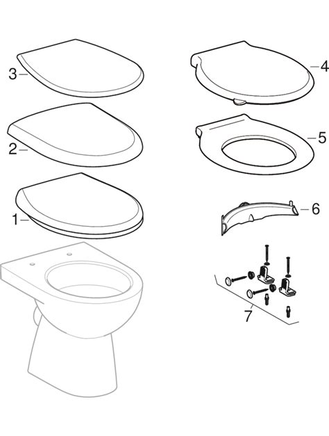 Pièces détachées pour WC au sol Geberit Renova Catalogue de