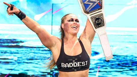 Ronda Rousey Defends Wwe Smackdown Womens Title In Dark Match