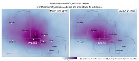 Nitrogen Dioxide Pollution Over The Valley Has Visibly Decreased