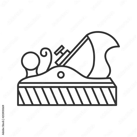 Jack plane linear icon Stock Vector | Adobe Stock