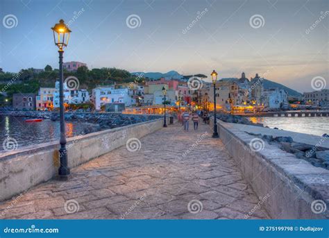 Ischia Italy May Seaside View Of Porto D Ischia Town