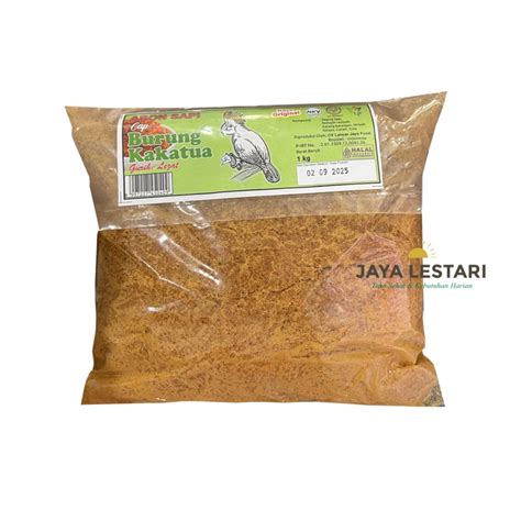 jual abon sapi cap burung kakatua kg shopee indonesia