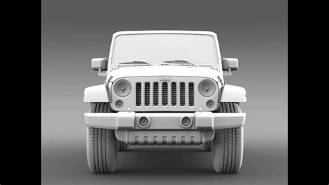 3d Model Of Jeep Wrangler Unlimited X 2015 Review Youtube