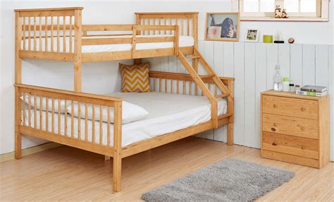 Modern Design Solid Wood Bed Furniture Children Double Bunk Beds With