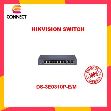 Hikvision Ds E P E M Port Unmanaged Poe Switch Shopee Malaysia