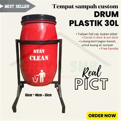 Jual Best Seller Tong Sampah Besar Drum Tong Sampah Organik Anorganik