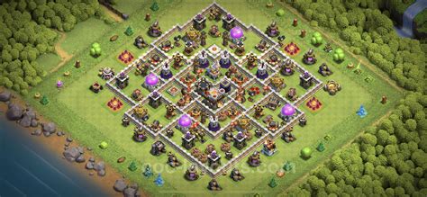 Farming Base Th11 With Link Hybrid Anti 3 Stars Clash Of Clans