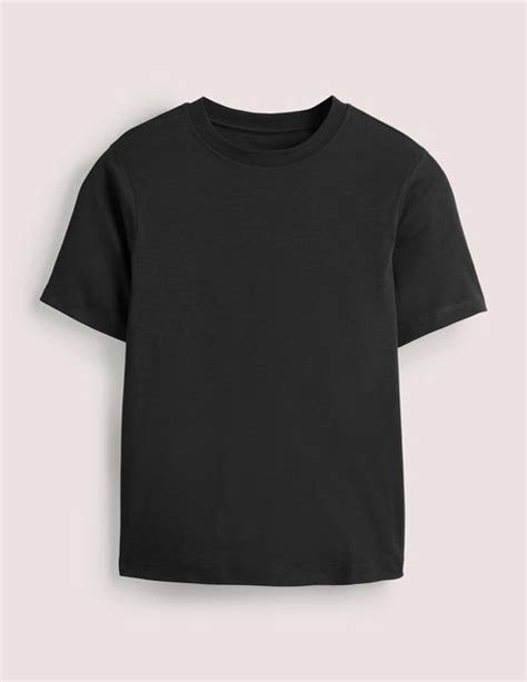 Cotton Crew Neck T Shirt Black Boden Us