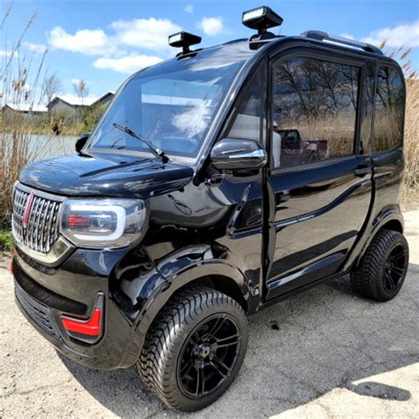 LE Coco Coupe Electric LSV Golf Car 4 Seater 60v – Black on Black ...