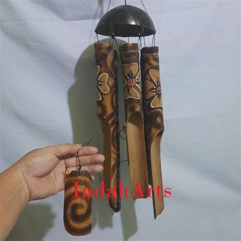 Bel Angin Bali Uk 30 Cm Bel Bambu Bali 6 Bambu Gantungan Lazada