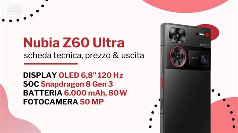 Nubia Z60 Ultra Scheda Tecnica Prezzo E Uscita GizChina It